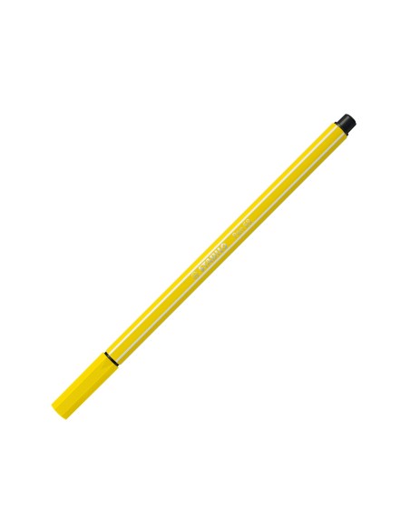  C/10 rotulador stabilo pen 24 amarillo limon nº24 punta 1,0 mm 
